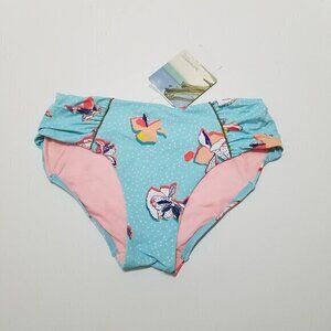 NWT Sunseeker Swim Bikini Botton Aqua Size‎ 8